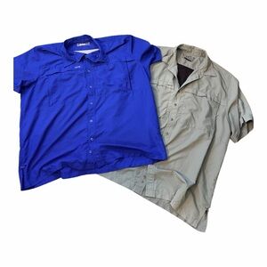 GameGuard GG Mens Blue and Sage Green Shirts size 3X